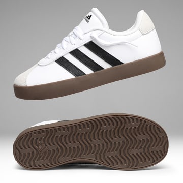 Adidas Performance - VL Court 3.0 Zapatillas Mujer ID9062 Calzado Blanco Core Negro Gris Uno