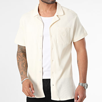 American People - Chemise Manches Courtes Cils 104-09 Beige
