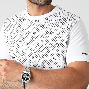Sergio Tacchini - Tee Shirt Labirinto 40468 Blanc