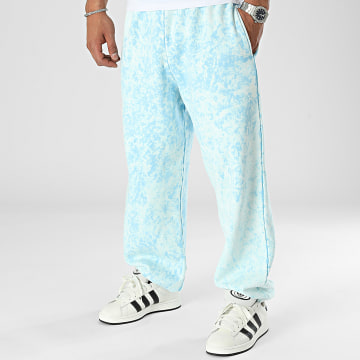 Urban Classics - Pantalones de chándal lavados con toalla TB6276 Azul claro