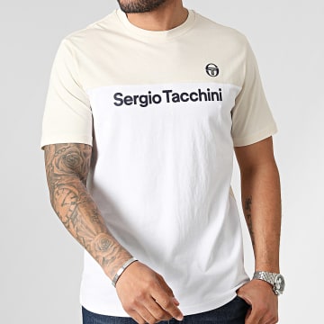 Sergio Tacchini - Tee Shirt Grave 40528 Blanc Beige