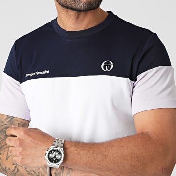 Sergio Tacchini - Prave Camiseta 40529 Blanco Azul Marino