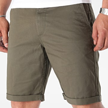 Tiffosi - Pantalones cortos chinos 10054446 Verde oscuro