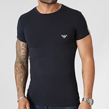 Emporio Armani - Camiseta a rayas 111035-4R23 Azul marino