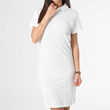 Girls Outfit - Robe Polo Manches Courtes Femme Blanc