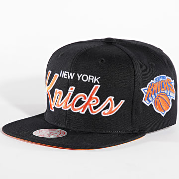 Mitchell and Ness - Gorra NBA Team Script 2.0 Snapback New York Knicks HHSS3280 Negra