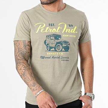 Petrol Industries - Camiseta M-1040-TSR158 Caqui Verde