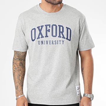 Classic Series - Camiseta oversize grande Oxford gris jaspeado