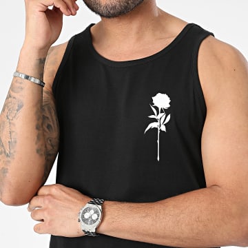 Luxury Lovers - Camiseta de tirantes Black White Roses