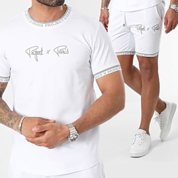 Project X Paris - Set di maglietta e pantaloncini da jogging 2310019_W-2340019_W Bianco