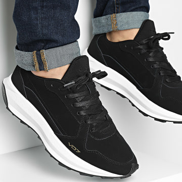 VO7 - Oran Leather CB Black White Sneakers