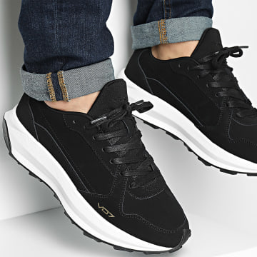 VO7 - Oran Leather CB Black White Sneakers