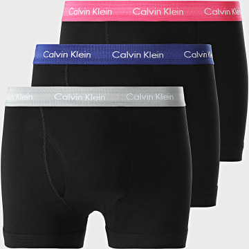 Calvin Klein - Lot De 3 Boxers NB2615A Noir Rose Gris Bleu Roi
