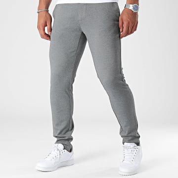 Indicode Jeans - Pantalon Chino Roedekro Gris Chiné