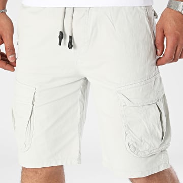 KZR - A-3018 Pantalones cortos cargo gris claro