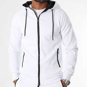 LBO - Sweat Zippé Capuche 0223 Blanc