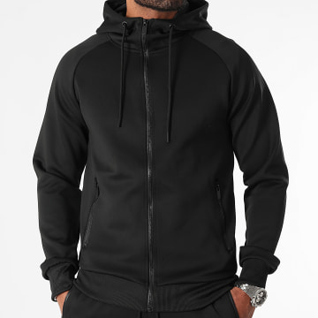 LBO - Sweat Zippé Capuche 0226 Noir