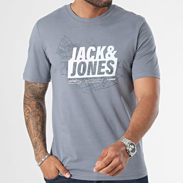Jack And Jones - Map Summer Tee Shirt Gris