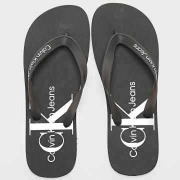 Calvin Klein - Infradito Sandalo da spiaggia Monogram 0838 Nero