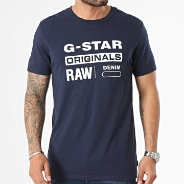 G-Star - Camiseta Graphic D4143-336 Azul Marino