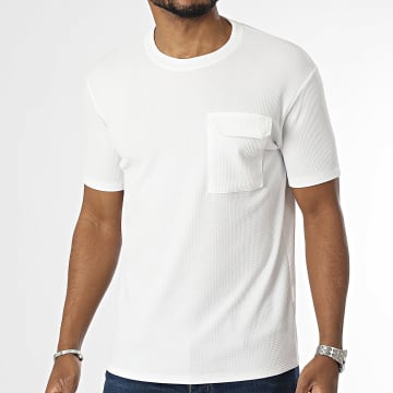 MTX - T-shirt bianca con taschino