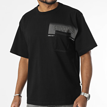 Armita - Camiseta de bolsillo oversize negra