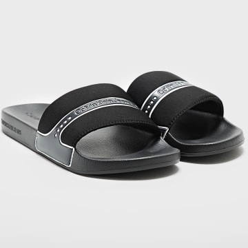 Calvin Klein - Slide Neopreno Snap 0960 Zapatos Negro