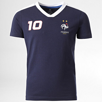 FFF - Tee Shirt Enfant France N10 Bleu Marine