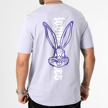 Looney Tunes - Tee Shirt Oversize Bugs Bunny Spray a colori Lavander Pastel