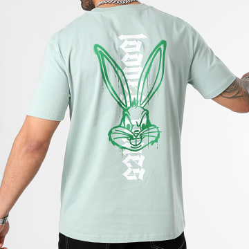 Looney Tunes - Tee Shirt Oversize Bugs Bunny Full Color Spray Aloe Green Pastel