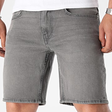 Only And Sons - Short Jean Weft Gris Anthracite