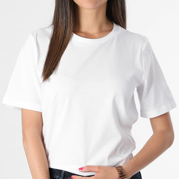 Only - Tee Shirt Femme Only Blanc