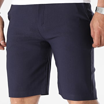 Frilivin - Pantalones cortos chinos azul marino