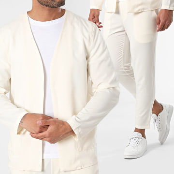 Frilivin - Set giacca e pantaloni beige