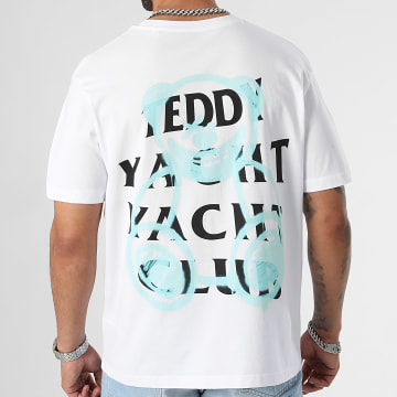 Teddy Yacht Club - Camiseta Oversize Grande Oso Propaganda Azul Blanco