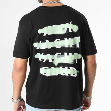 Teddy Yacht Club - Tee Shirt Oversize Large Propaganda Slogan Verde Negro