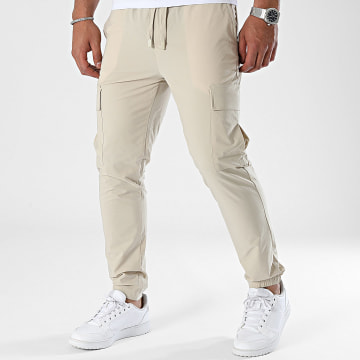 John H - Pantalon Jogging Beige