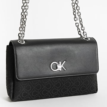 Calvin Klein - Sac A Main Femme Re-Lock Conv Shoulder Bag 2641 Noir