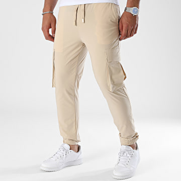 John H - Pantalon Jogging Beige