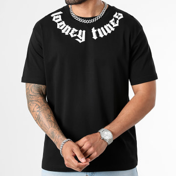 Looney Tunes - Tee Shirt Oversize Chest Color Spray Negro