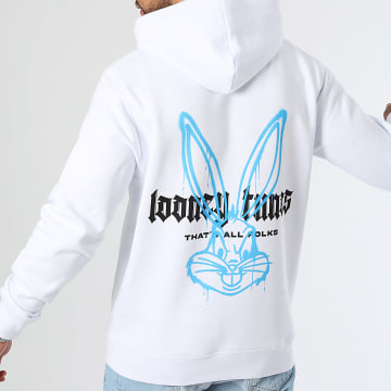 Bugs Bunny - Sudadera con capucha Bugs Bunny Color Spray Blanca