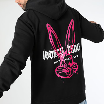 Bugs Bunny - Sudadera con capucha Bugs Bunny Color Spray Negra