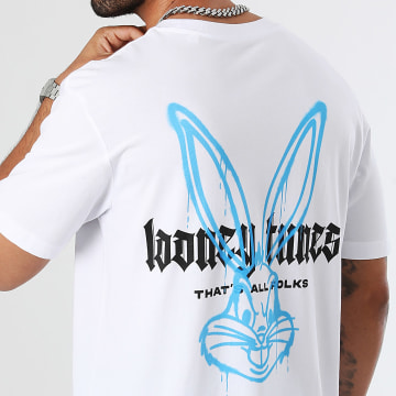 Bugs Bunny - Tee Shirt Oversize Bugs Bunny Colore Spray Bianco