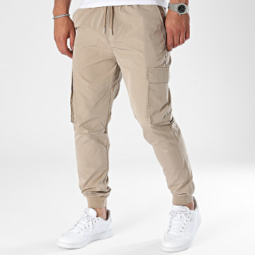 Frilivin - Pantalon Cargo Beige Foncé