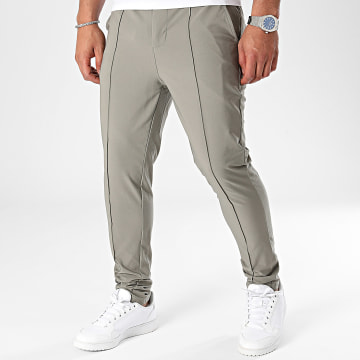 Frilivin - Pantalones gris claro