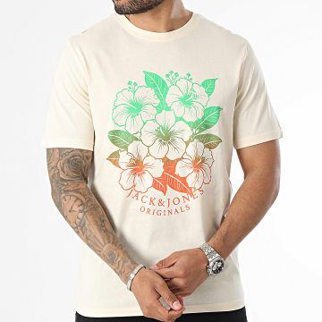 Jack And Jones - T-shirt floreale beige Aruba