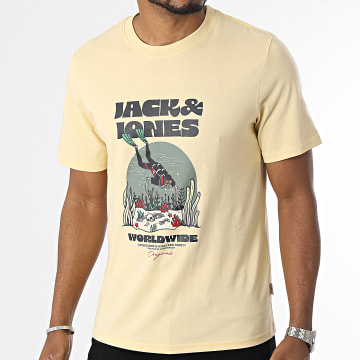 Jack And Jones - Tee Shirt Coconut Skull Jaune
