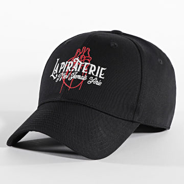 La Piraterie - Casquette Coeur Noir Blanc Rouge