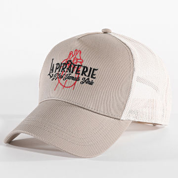 La Piraterie - Cappello Trucker con cuore beige