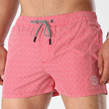 Jack And Jones - Short De Bain Bora Bora Rouge Blanc